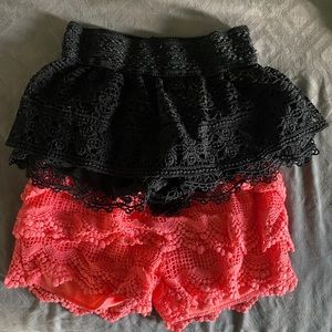Lot of 2 skorts size xs and small